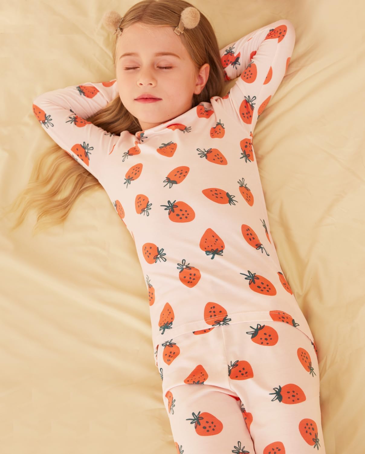 Detalle 2 de babee Reshinee Bamboo Viscose Unicorn Mermaid Pajamas, Snug Fit, 12M–8Y