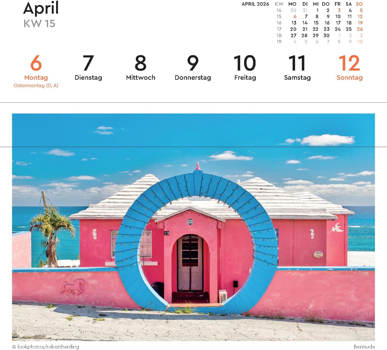 Detalle 2 de KUNTH Postkartenkalender 2026 – Hochwertiger Tischkalender mit 53 Postkarten (auch zum Aufhängen)