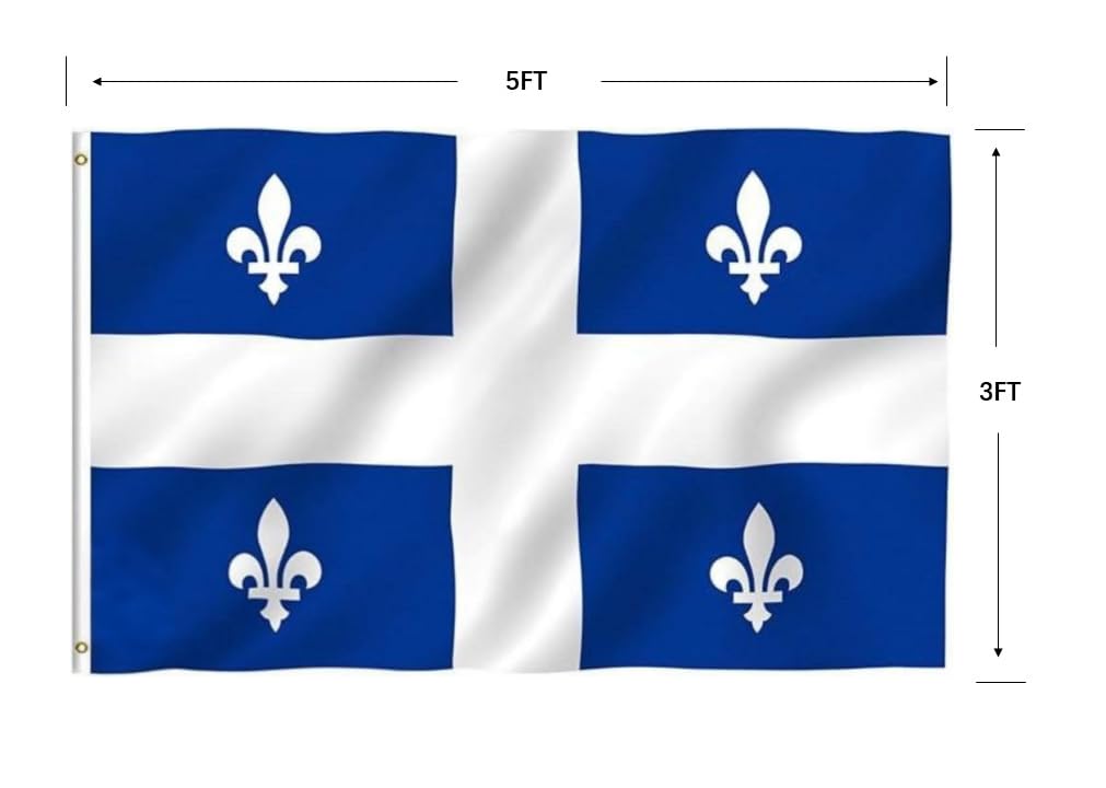 Detalle 2 de TTRNNHM Québec flag, 3 x 5 ft