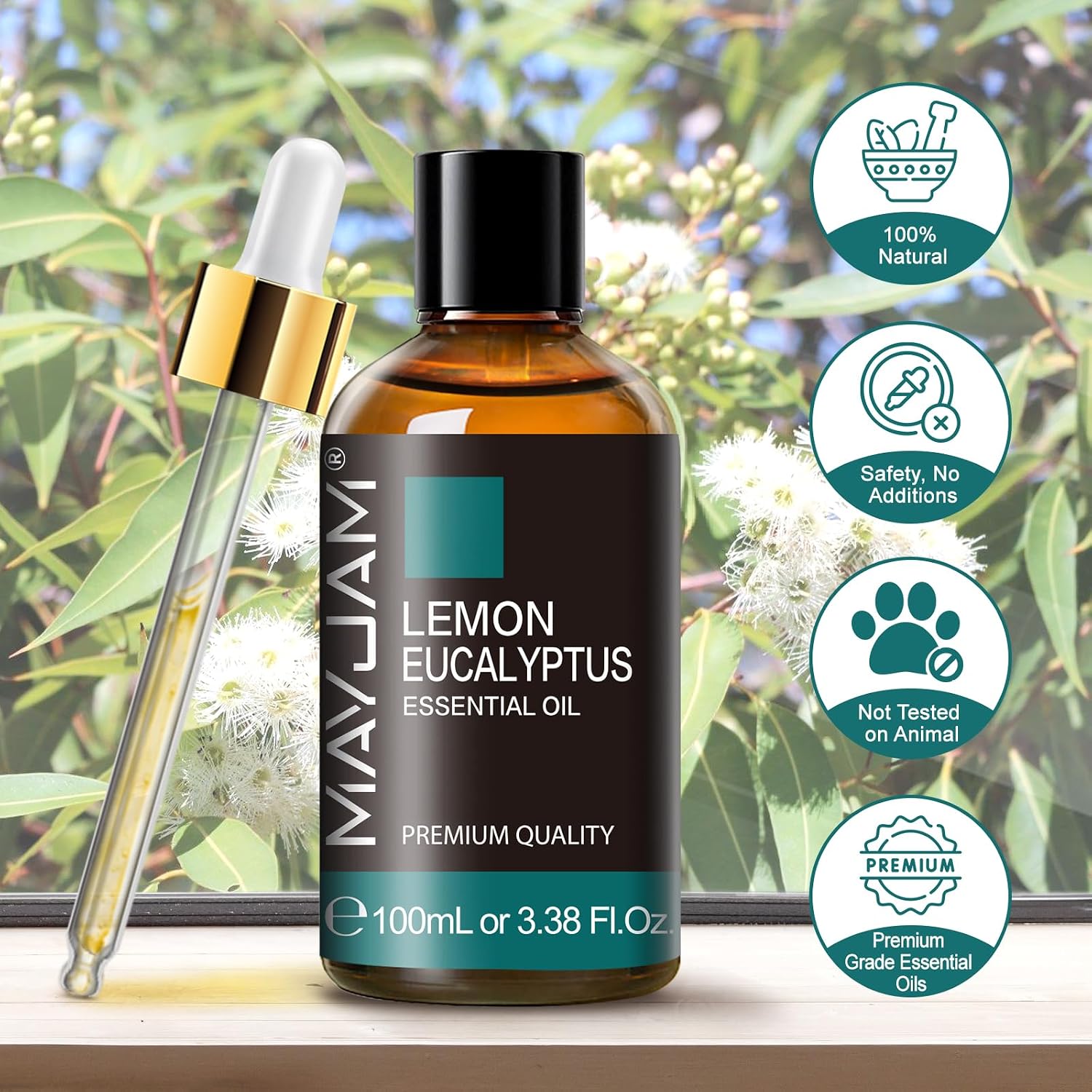 Detalle 2 de Zitrone Eukalyptus ätherisches Öl 100 ml