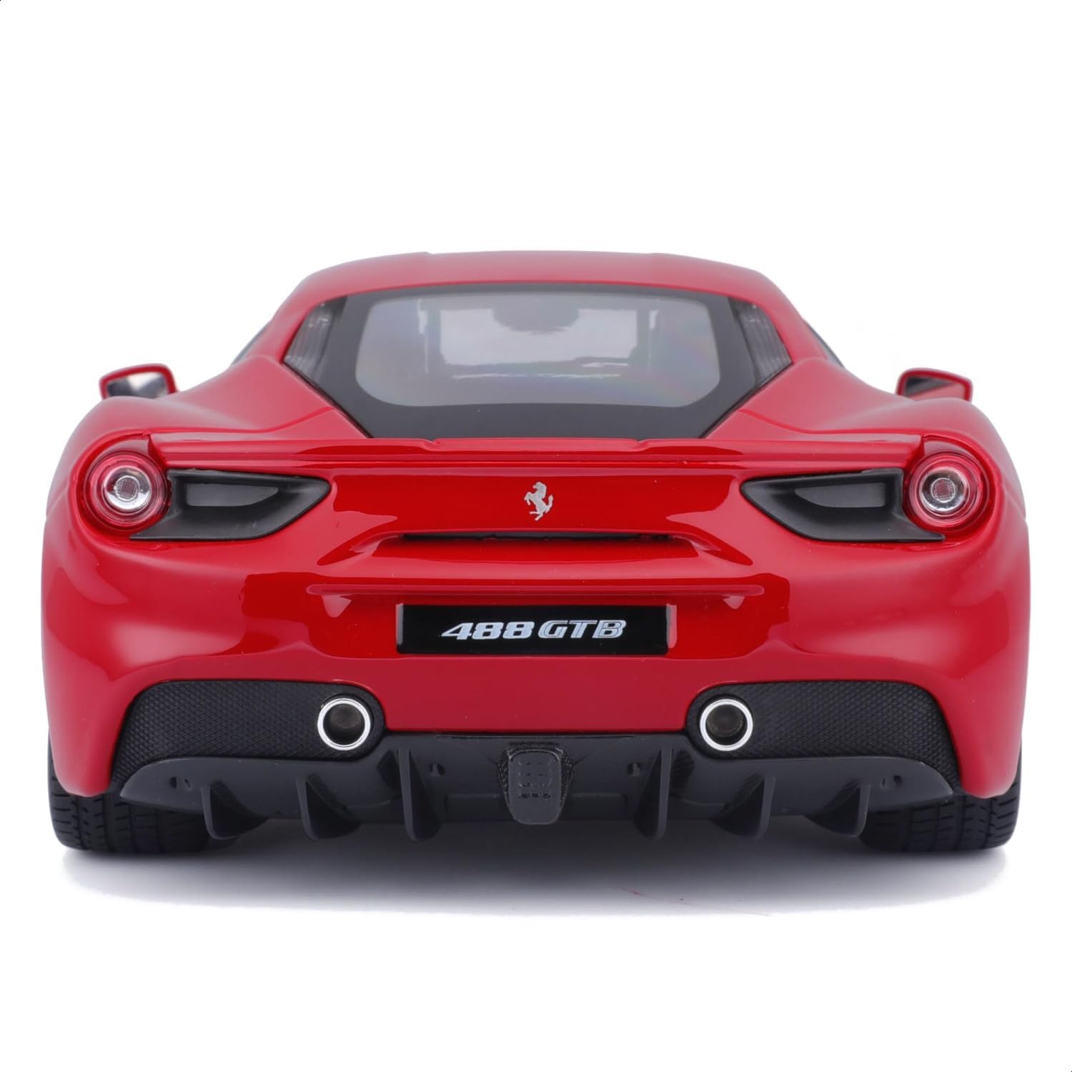 Detalle de Bburago Maisto – Ferrari 488 GTB Rouge 1/18, miniature métal moulé prête pour les passionnés