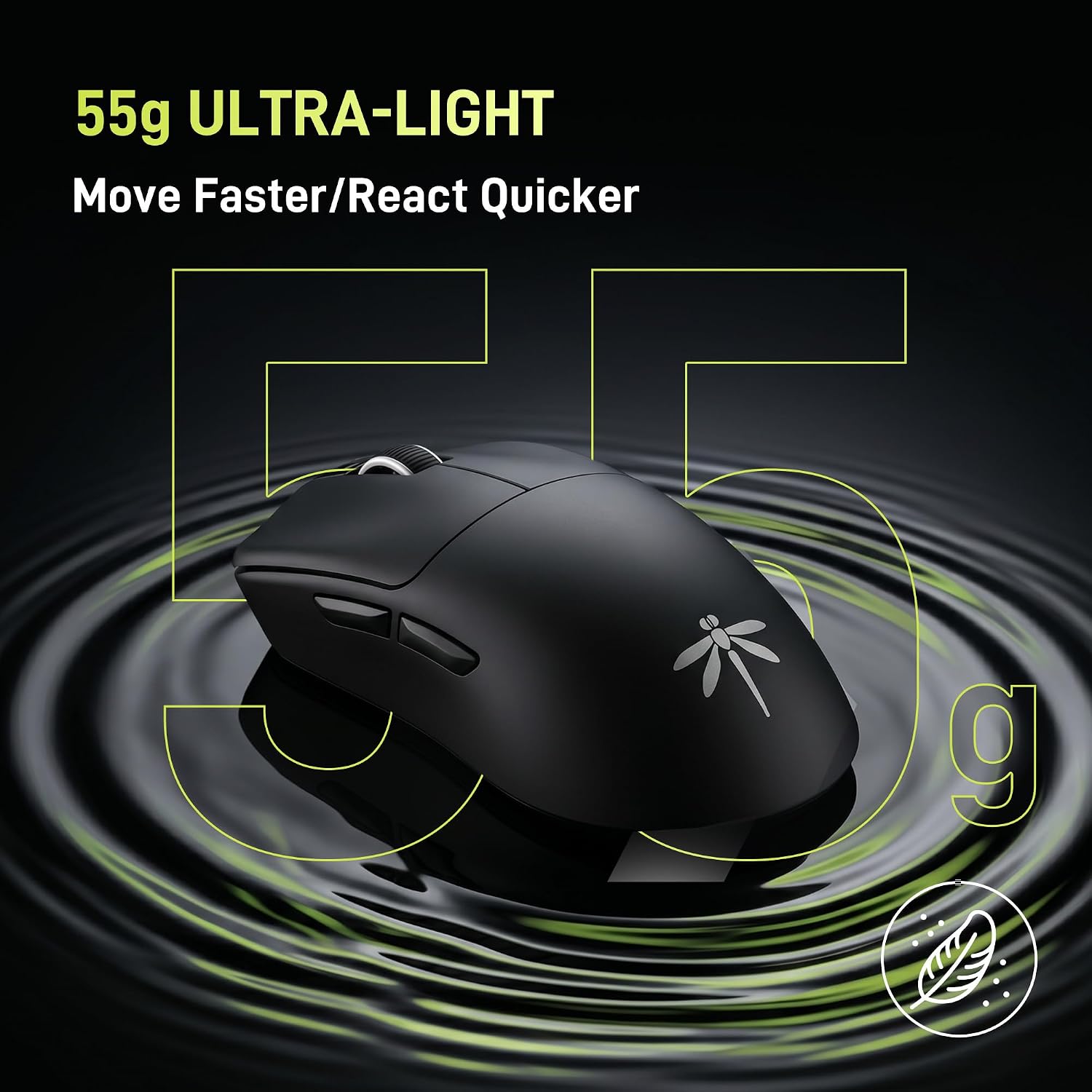 Detalle de VGN Dragonfly F1 Pro Wireless Gaming Mouse (49g) with PAW3395 Sensor