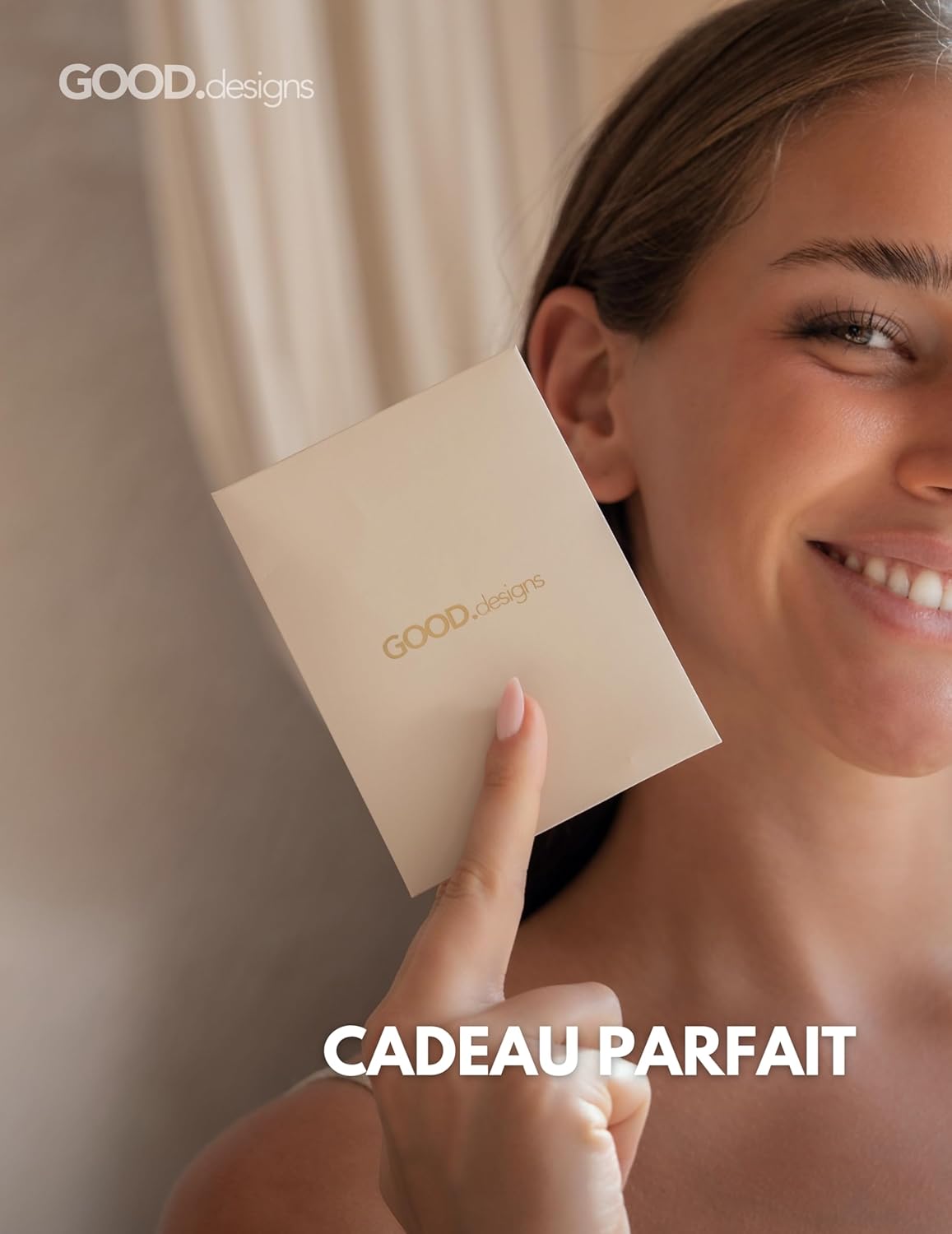 Detalle de GD GOOD.designs EST. 2015 Collier cœur avec pendentif en zircone – Acier inoxydable 316L, finition Or 18k / Or rose 18k / Argenté, longueur ajustable 42–47 cm