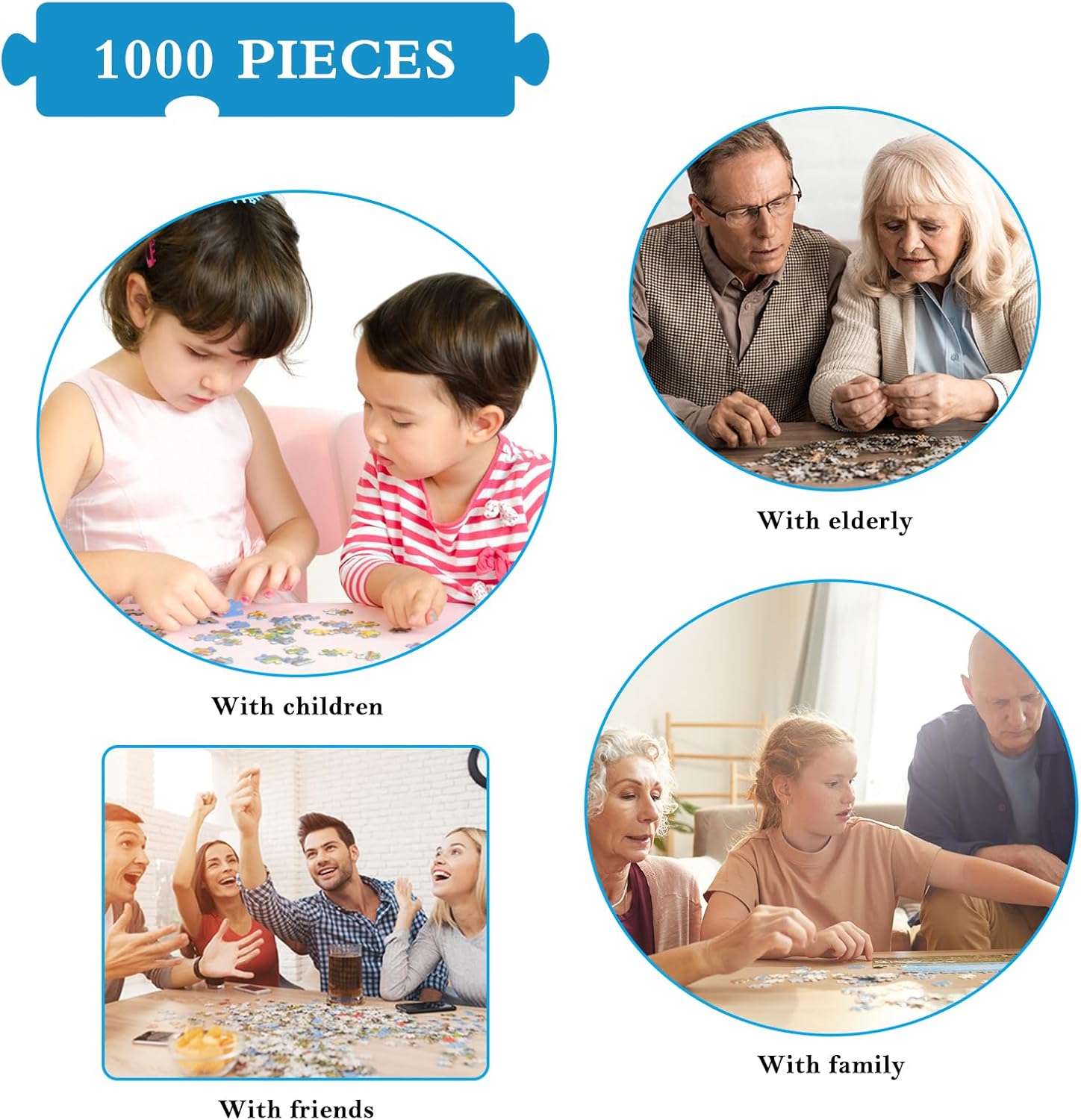 Detalle de HUADADA Puzzle mit Dresden-Motiv, 1000 Teile für Erwachsene & Kinder (70 x 50 cm)