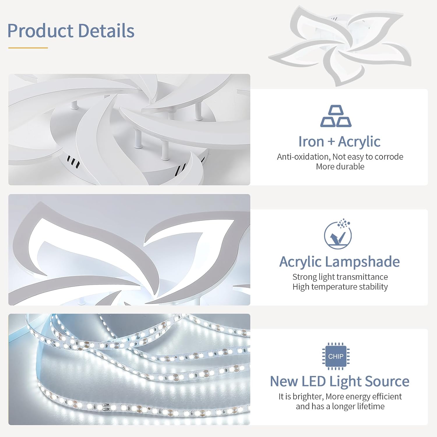 Detalle de Riserva LED Ceiling Light 60W