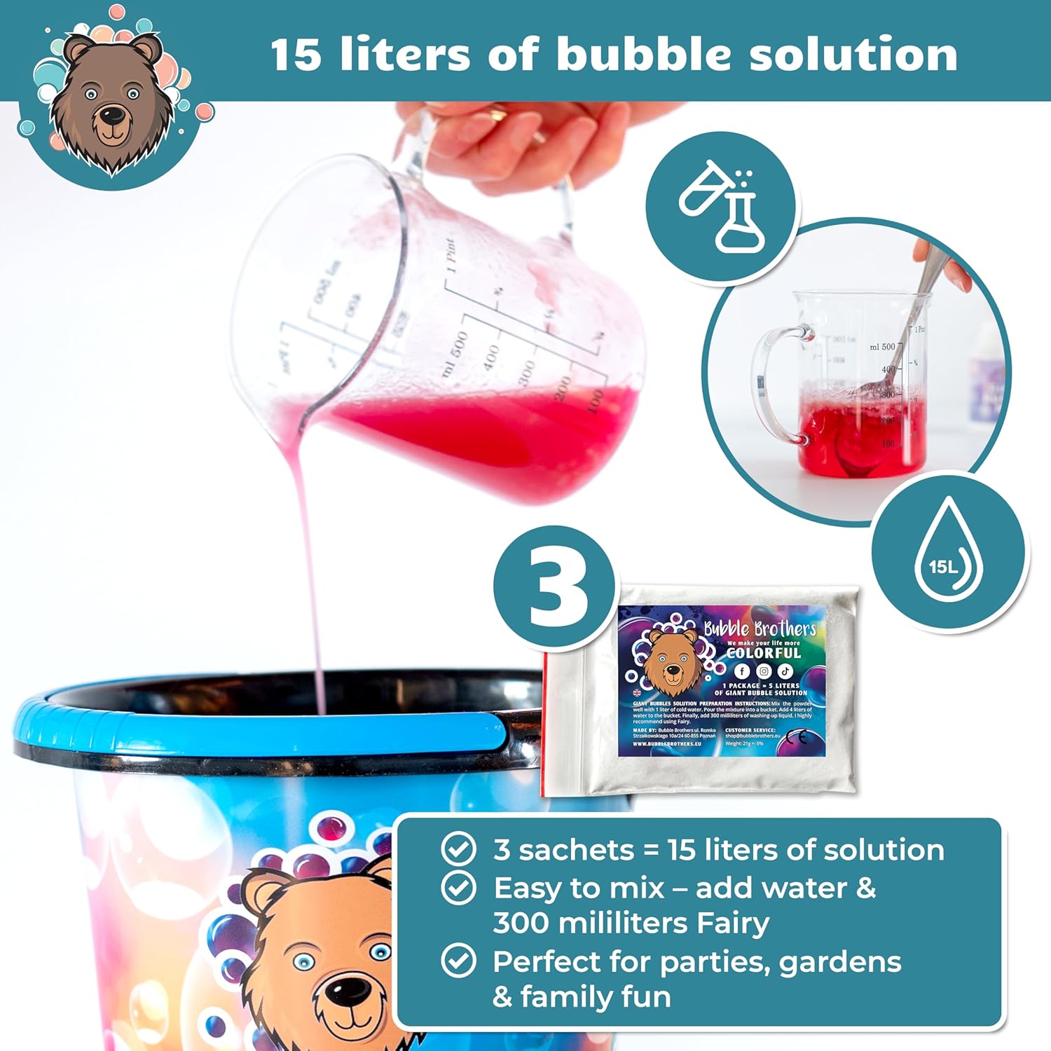 Thumbnail 6 de Bubble Brothers Giant Bubble Kit 15 L