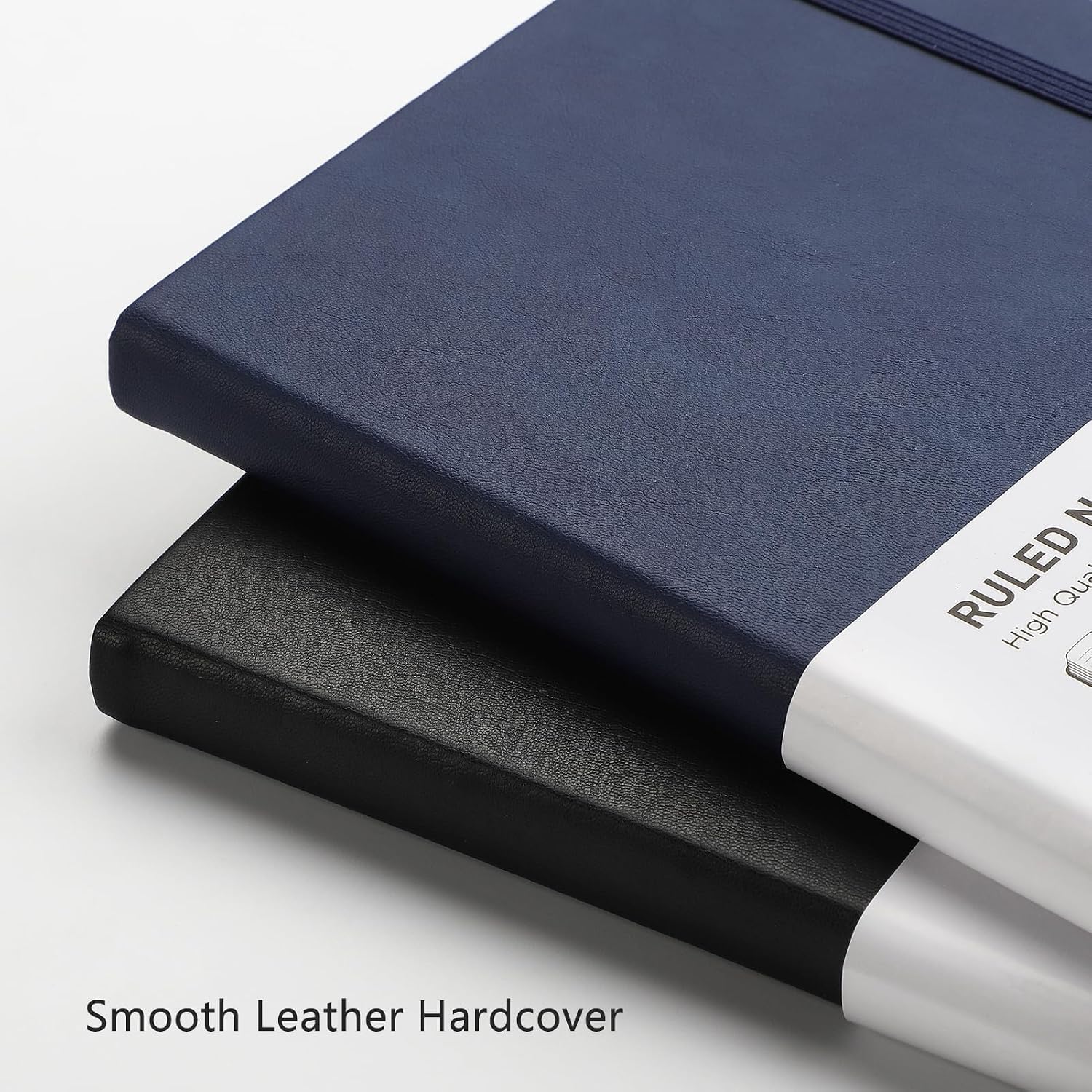 Detalle de RETTACY A5 Lined Journal Notebook, 192 Numbered Pages, 100 GSM Paper, Navy Blue
