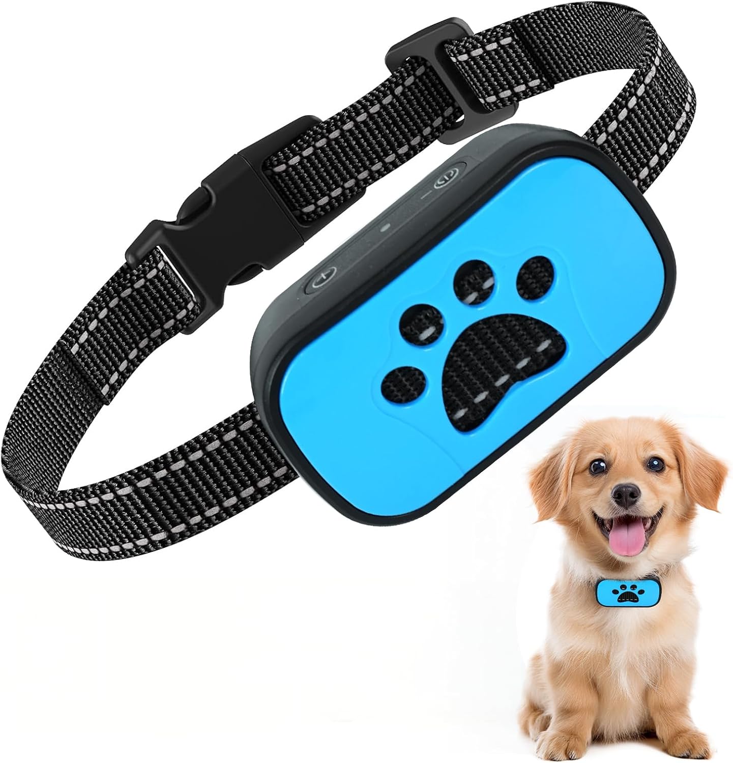 Detalle de Adjustable anti bark collar with vibration