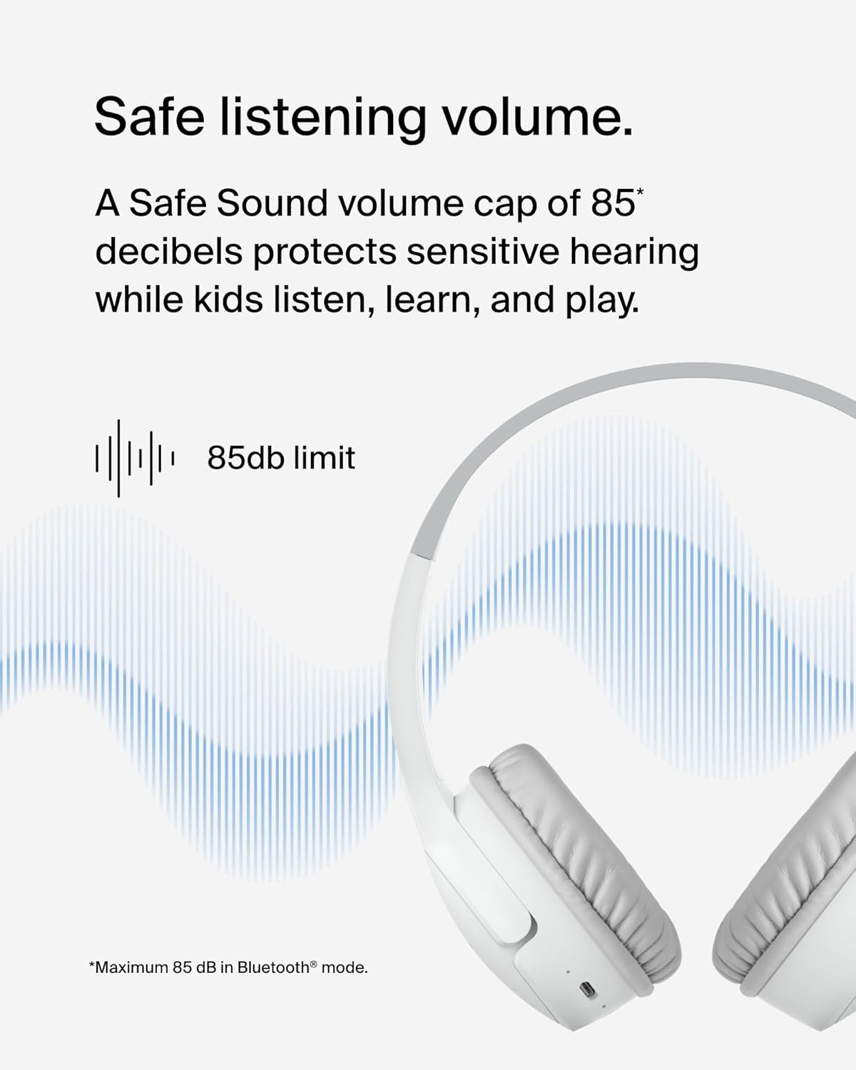 Detalle 2 de Belkin SoundForm Mini kids wireless headphones