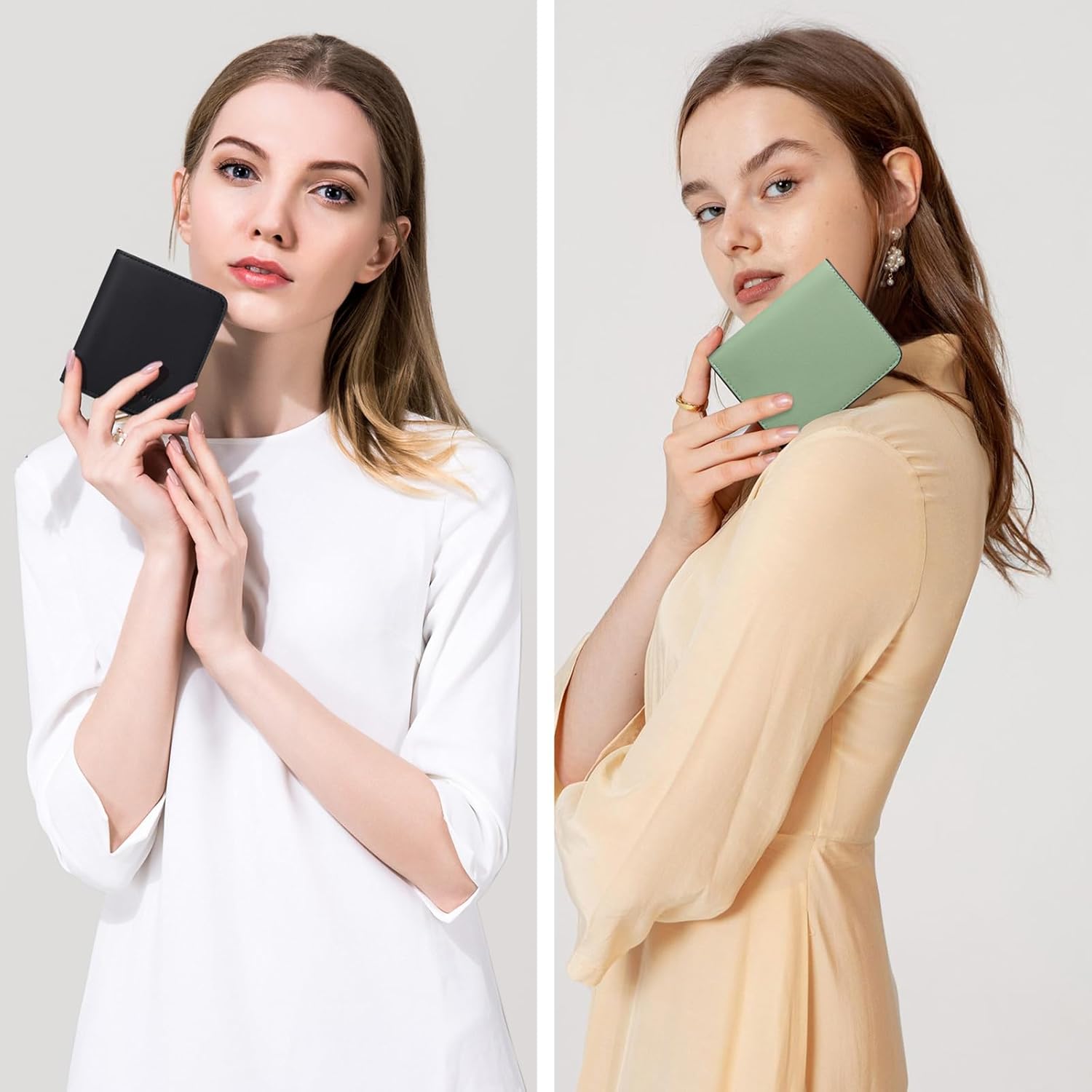 Thumbnail 5 de GAEKEAO Women's RFID Blocking Leather Compact Bi-fold Wallet