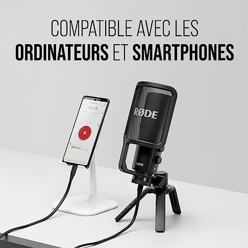 Thumbnail 1 de RØDE NT-USB+ : Microphone USB à Condensateur Pro avec Interface Audio Intégrée