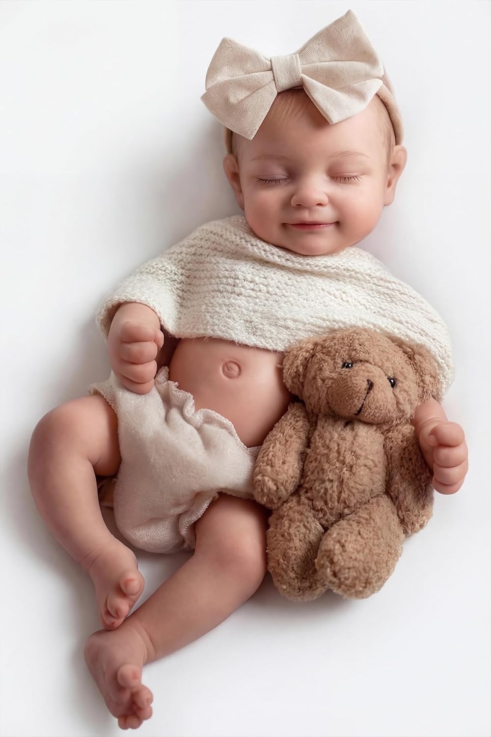 Detalle de BABESIDE Full Body Silicone Reborn Baby Doll – 12 Inch, 3 lb, Realistic Newborn Feel