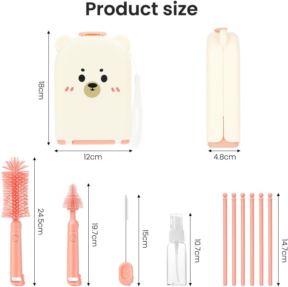 Detalle de Vicloon 7 in 1 Baby Bottle Brush Set