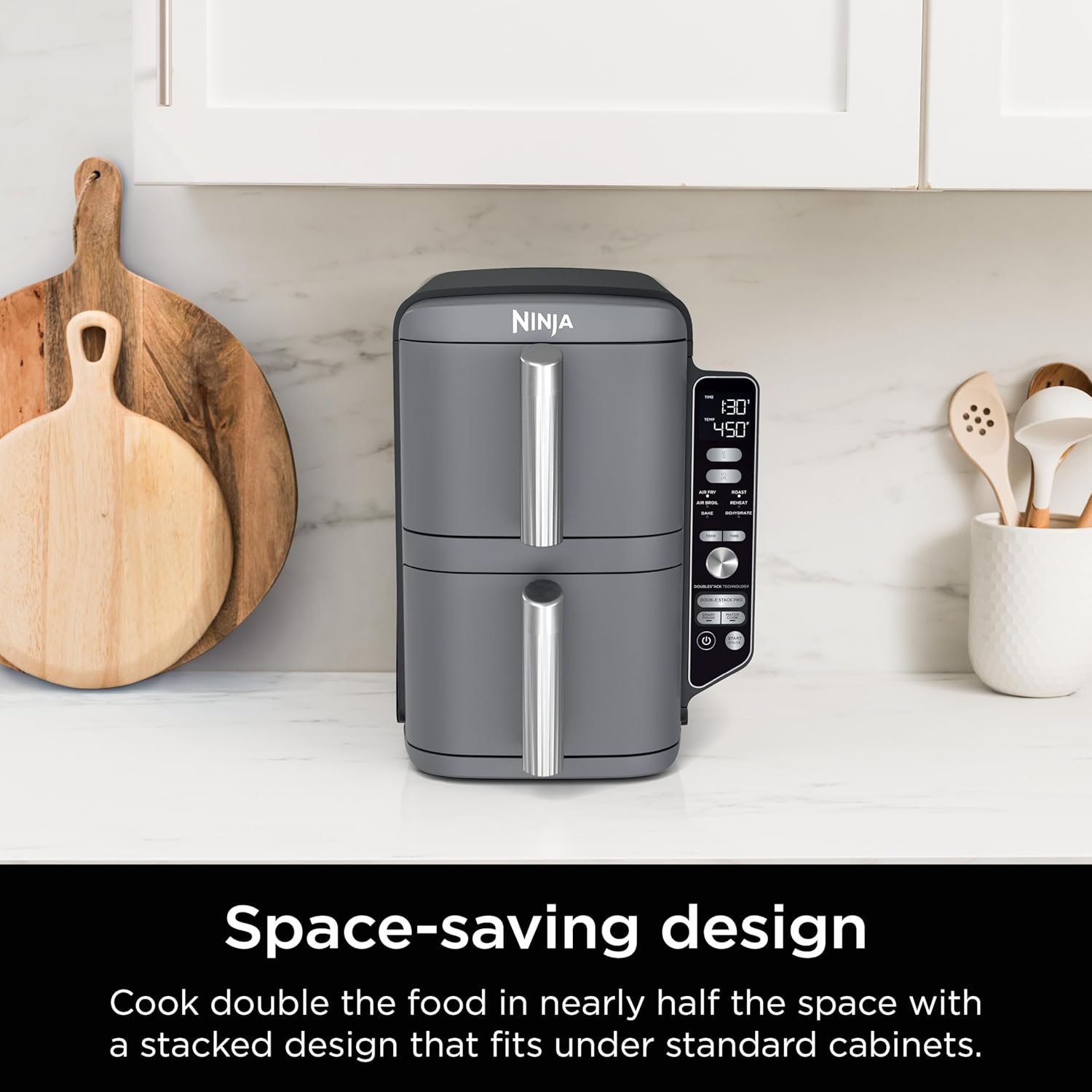 Thumbnail 2 de Ninja Air Fryer 10QT DoubleStack XL 2-Basket (SL401): Compact, Dual-Stack Convenience for Feeding Up to 8