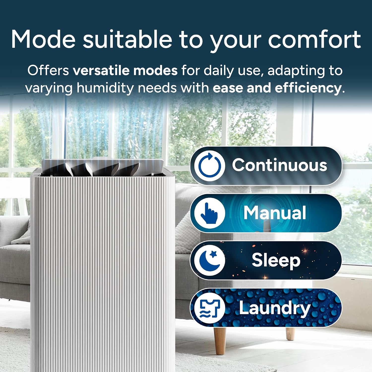 Thumbnail 5 de Devola 20L/Day Dehumidifier — laundry mode