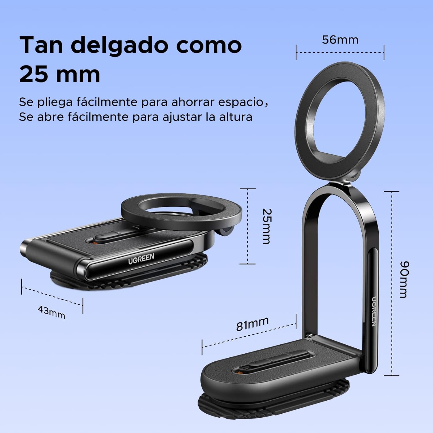 Thumbnail 8 de UGREEN Soporte Móvil Coche MagSafe Plegable y Magnético