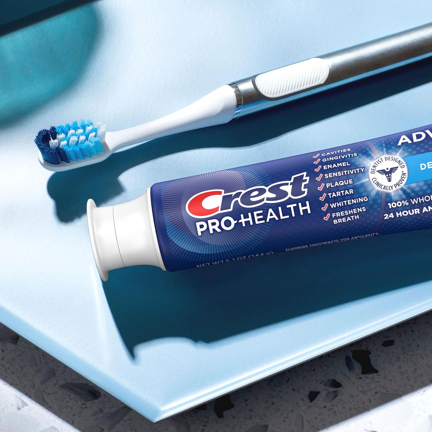 Detalle 2 de Crest Pro-Health Advanced Deep Clean Mint Toothpaste – 2 Tubes