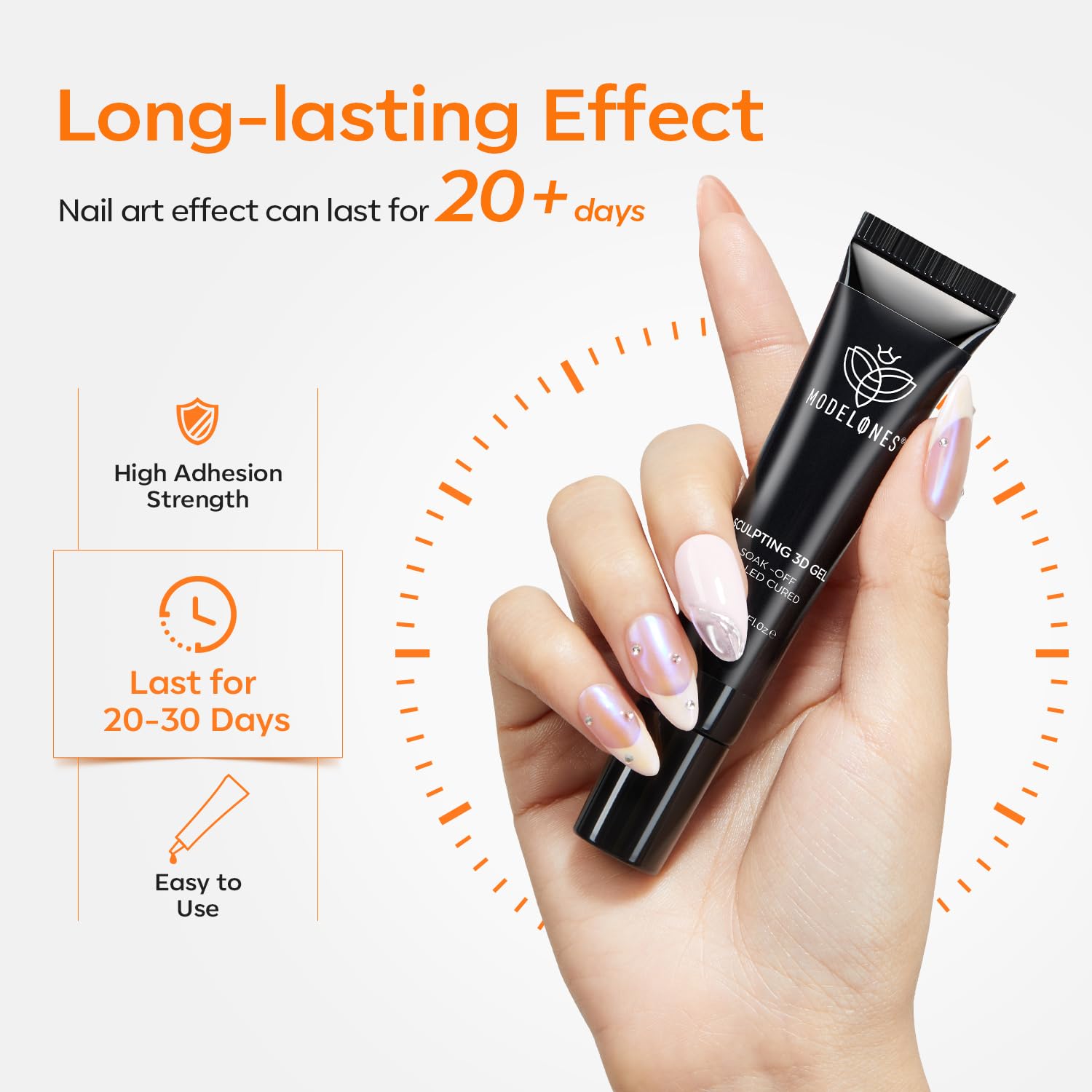 Thumbnail 4 de Modelones 3D Gel Nail Art Sculpting Glue
