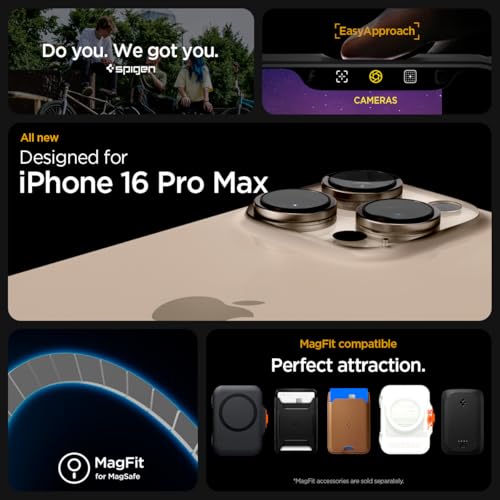 Detalle 2 de Spigen Coque pour iPhone 16 Pro Max, protection militaire, 6,9 pouces ⚙