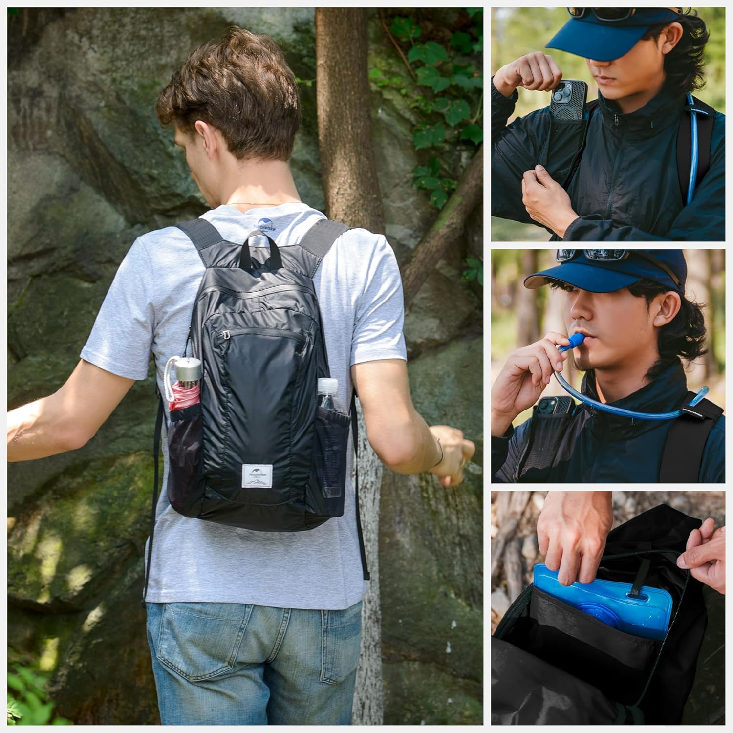 Thumbnail 6 de Naturehike Ultra léger sac à dos de randonnée pliable étanche 18L/22L/25L/30L