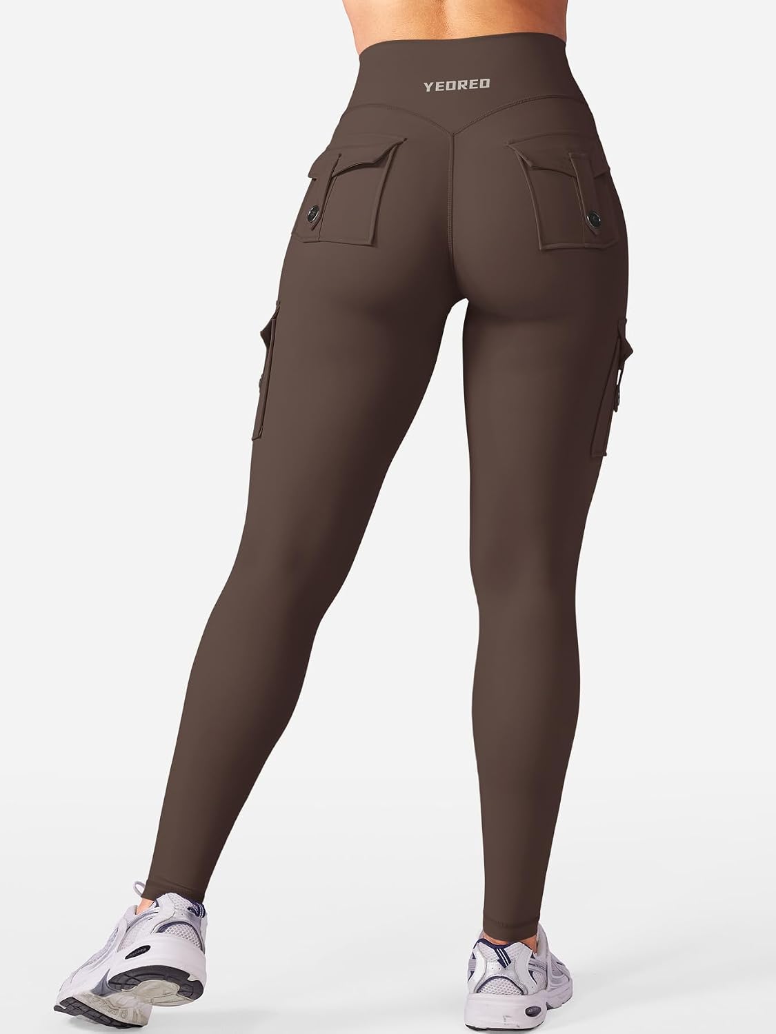 Thumbnail 4 de YEOREO CoreFlex Cargo Leggings with Hidden Scrunch, Butt-Lifting Design, 25”/28”