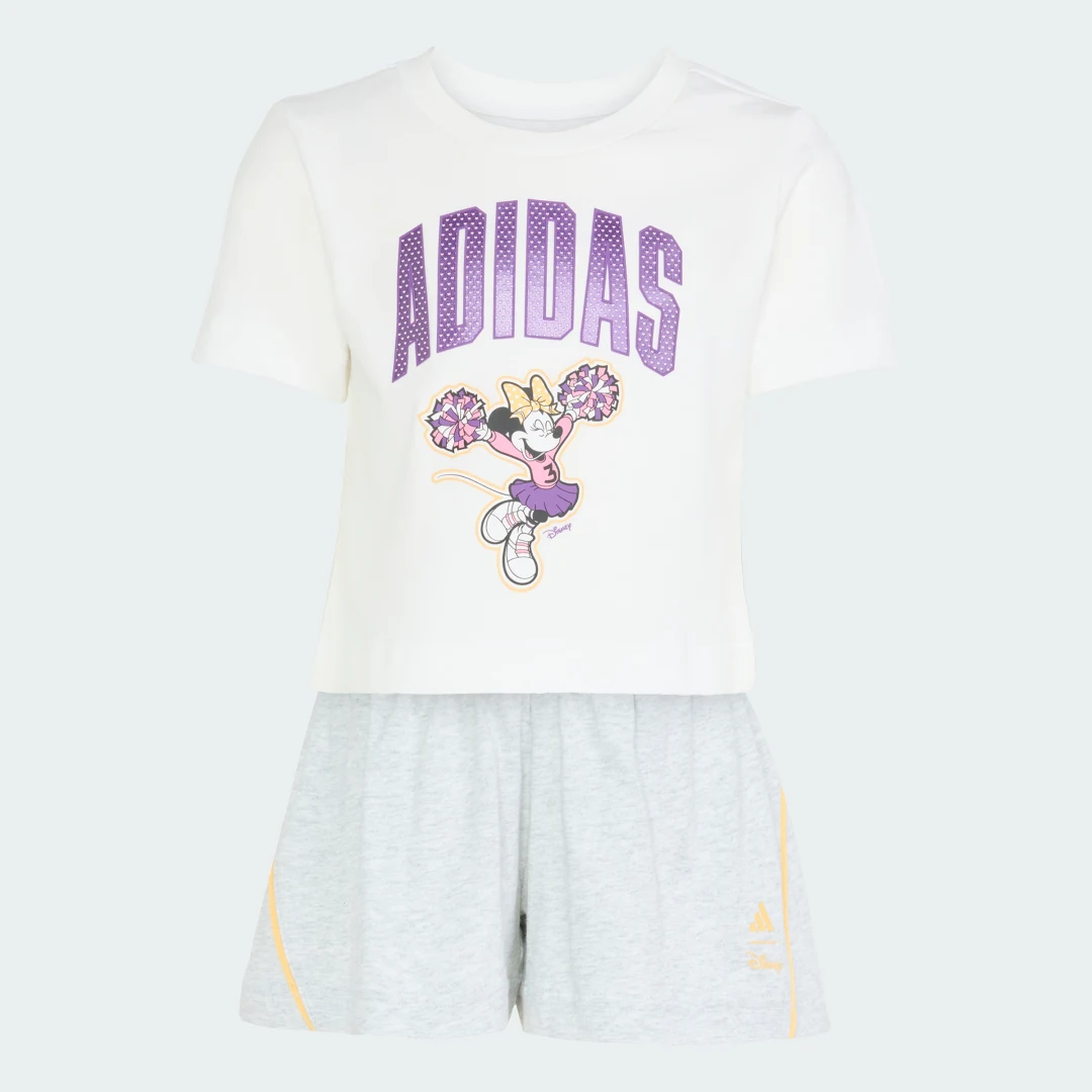 Detalle 2 de Conjunto con camiseta Adidas Disney Minnie Mouse – blanco