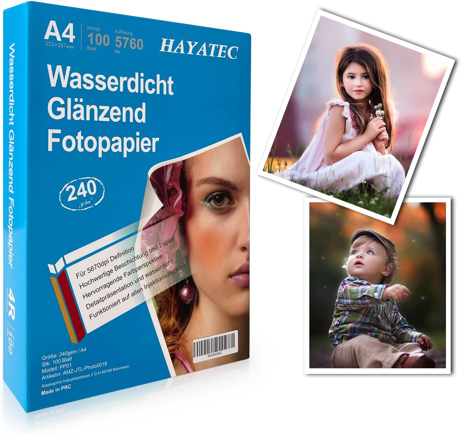 Fotopapier A4 Hochglanz 240 g/m² 100 Blatt