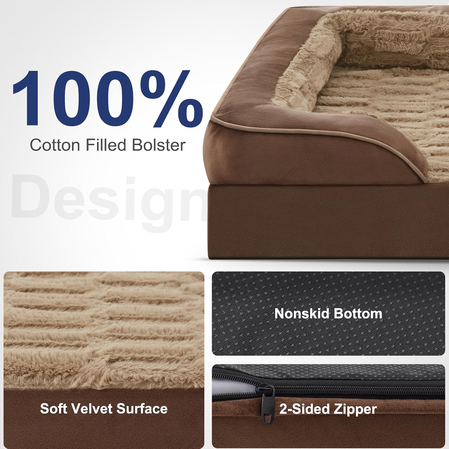 Detalle de FURTIME Orthopedic Dog Bed, 28" x 23