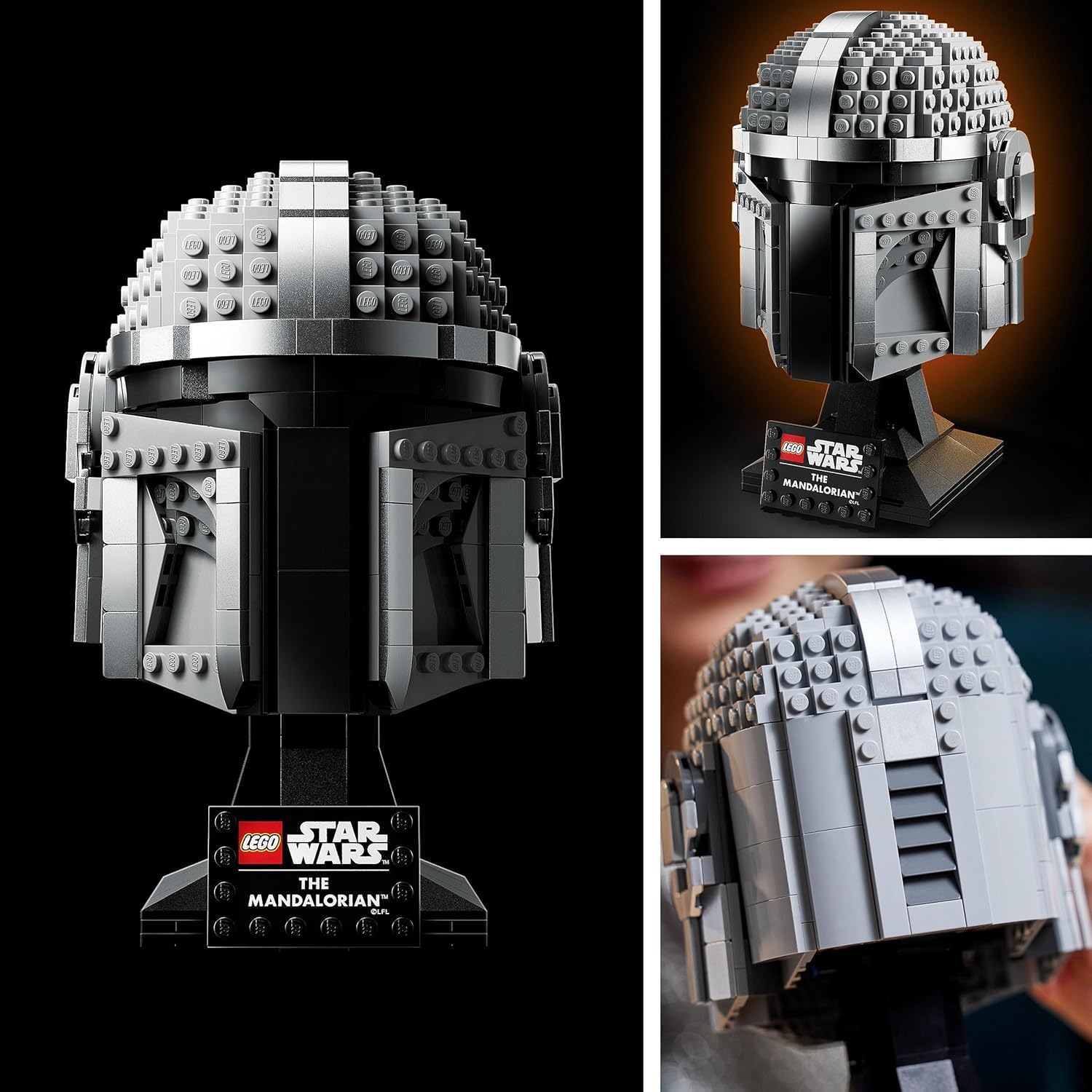 Thumbnail 3 de LEGO Star Wars Casco del Mandaloriano 75328 – Kit Modellismo per Adulti e Esposizione