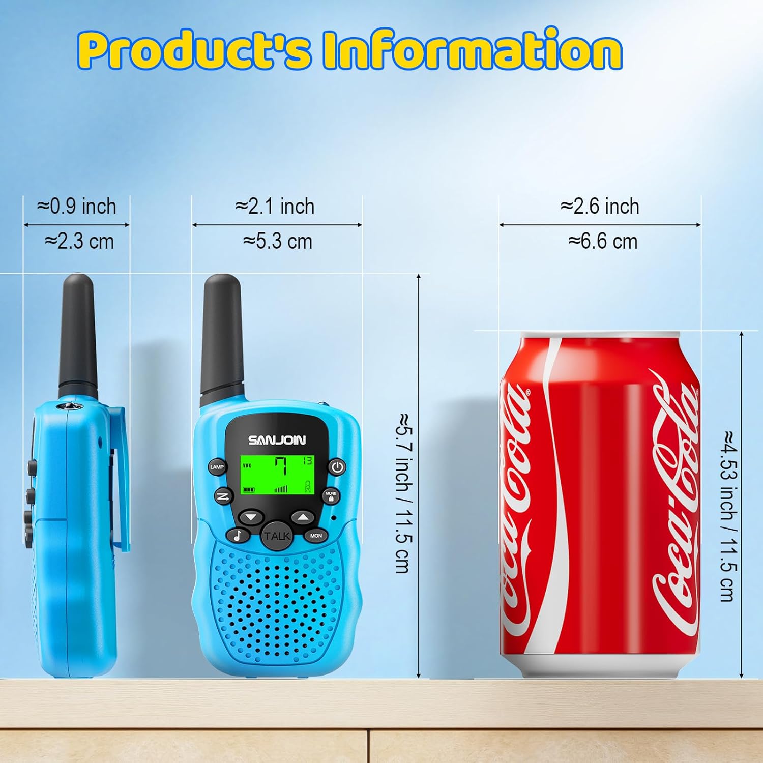 Thumbnail 5 de Rechargeable Kids Walkie Talkies (2000mAh) for Ages 3–12 — 2-Way Radios with Long-Lasting Battery