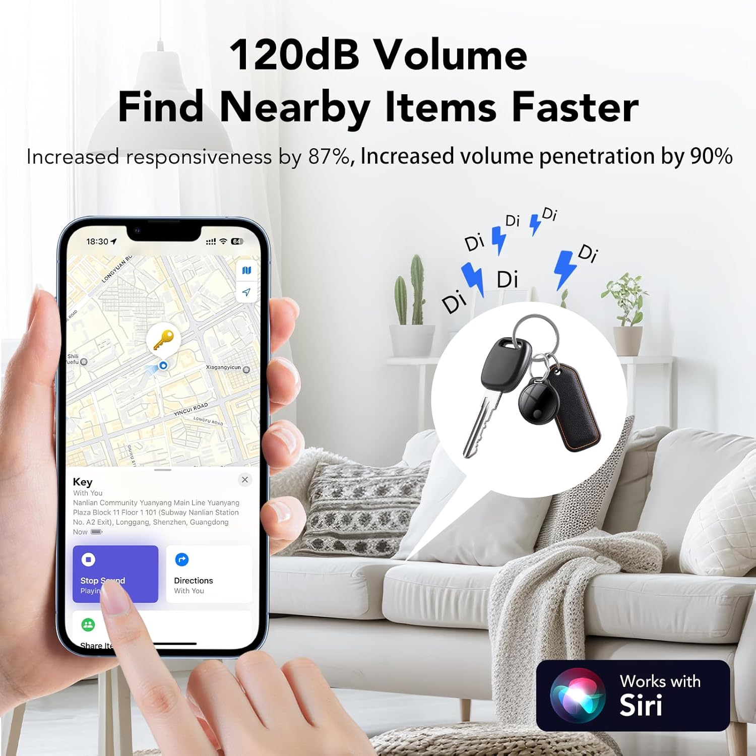 Thumbnail 2 de Smart Tracker Tag 4er Pack – kompatibel mit Find My (iOS)