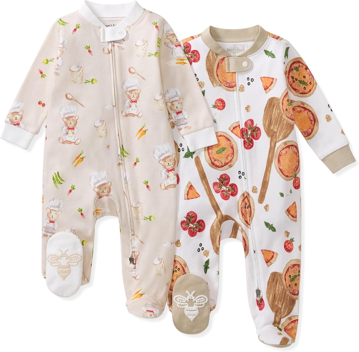 Thumbnail 3 de Burt's Bees Baby Boys' Organic Cotton Sleep and Play Footed Pajamas