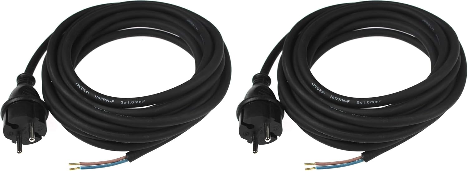 Thumbnail 6 de as - Schwabe Bohrmaschinen-Anschlussleitung 5 m | Gummi-Anschlussleitung H05RN-F 2x1,0mm, IP44, Konturenstecker