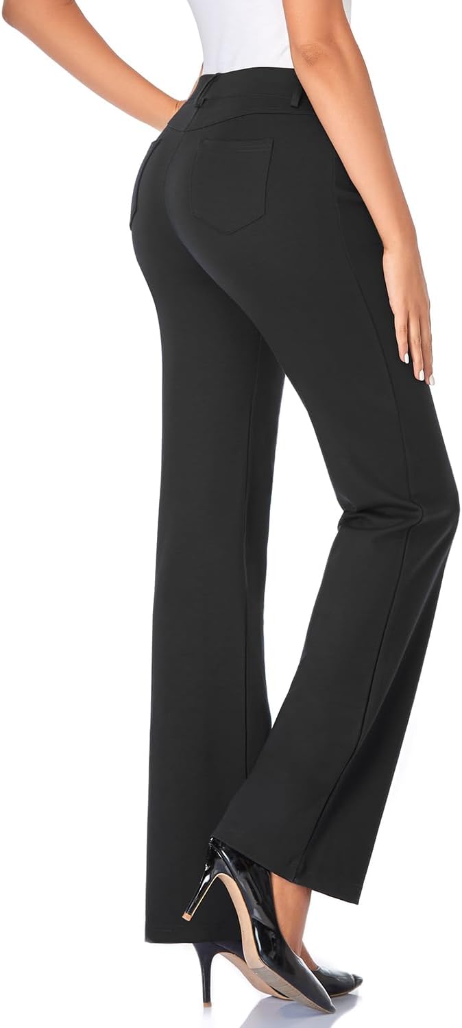 Detalle 2 de Tapata Women's Stretchy Bootcut Dress Pants 32"