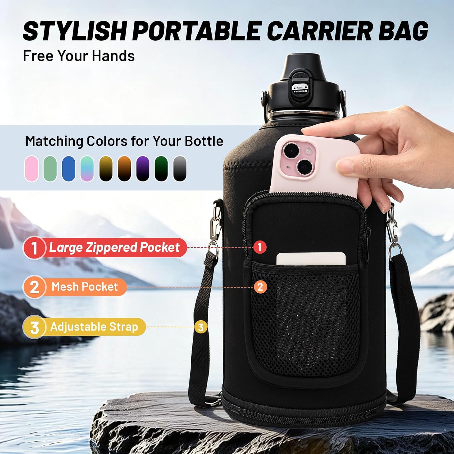 Detalle 2 de WONSYGO Insulated Water Bottle 1 Gallon