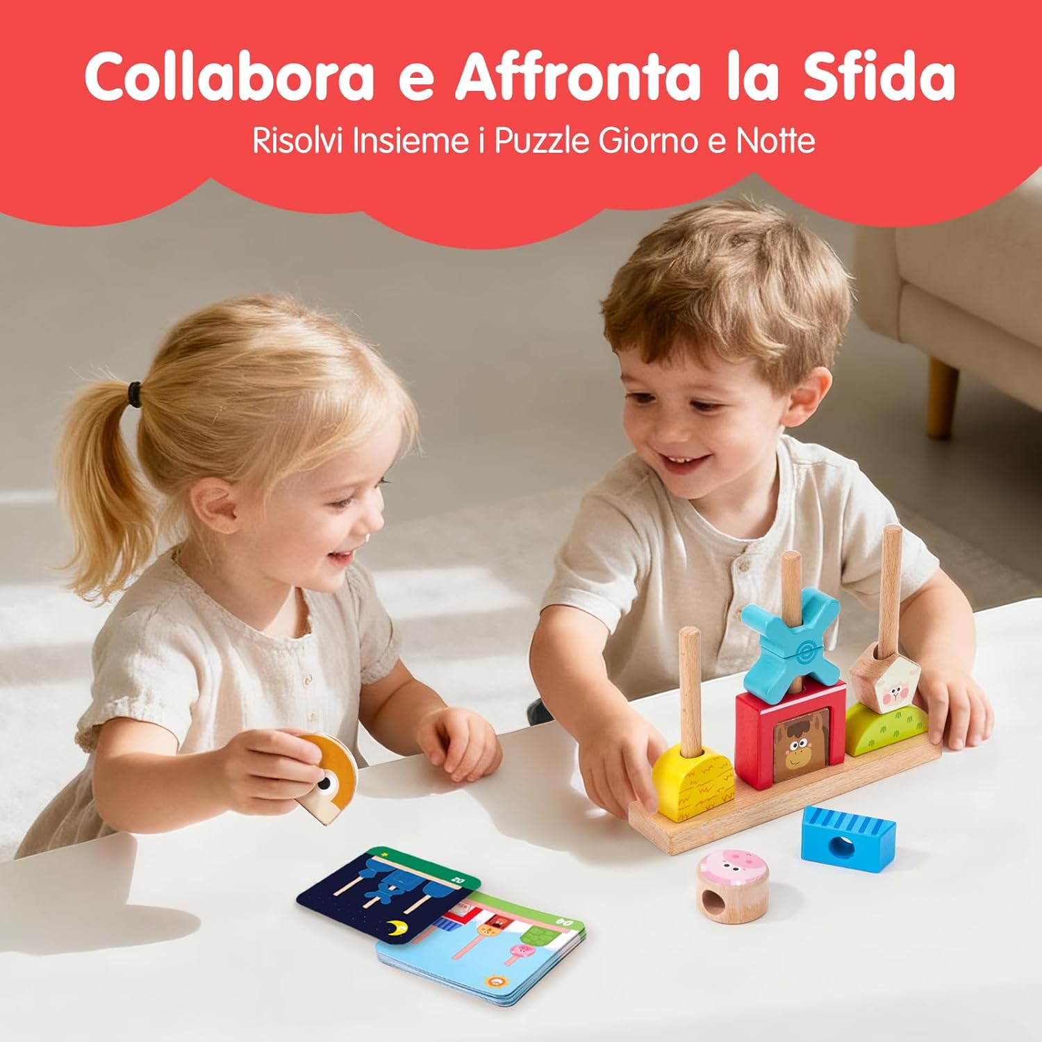 Thumbnail 5 de hahaland Giochi Montessori 1 Anno Gioco in Legno