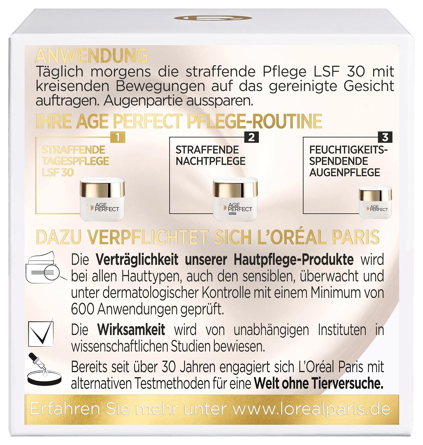 Thumbnail 3 de L'Oréal Paris Age Perfect Pro-Kollagen Experte Straffende Pflege LSF 30 – Feste Haut & UV-Schutz für reife Haut (50 ml)