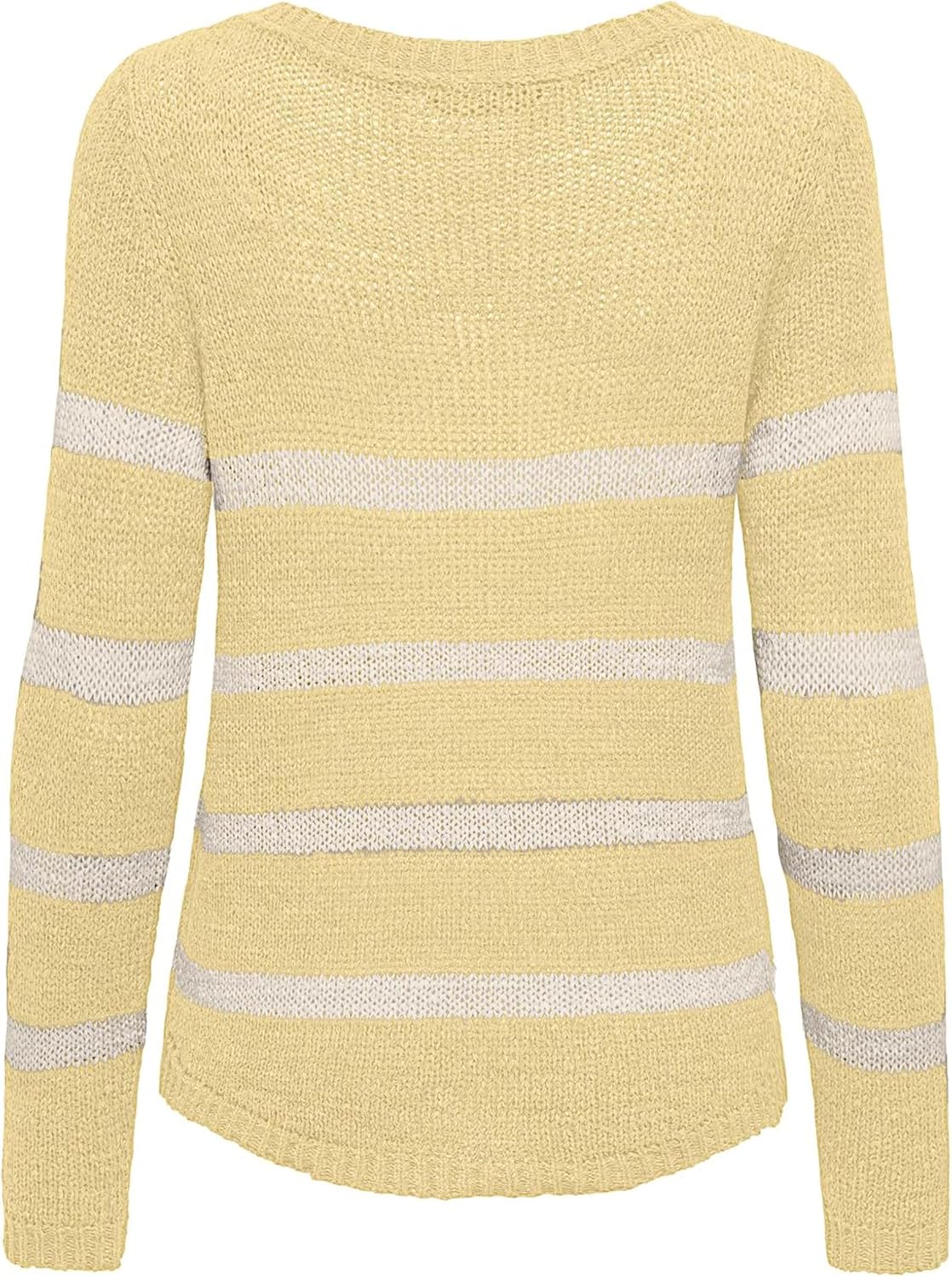 Detalle 2 de ONLY Onlgeena XO L/S KNT Noos Pull, Sunlight., M – pull en maille à col rond