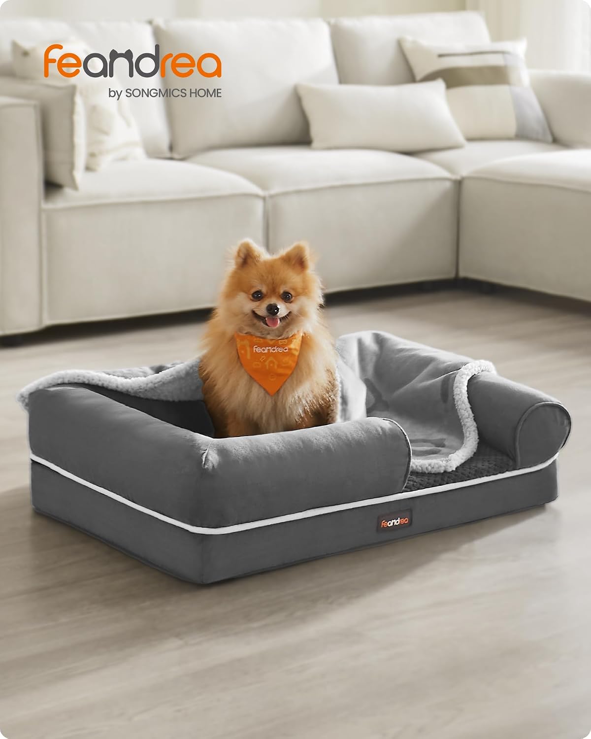 Detalle 2 de Feandrea Orthopedic Dog Bed 76 x 51 x 18 cm