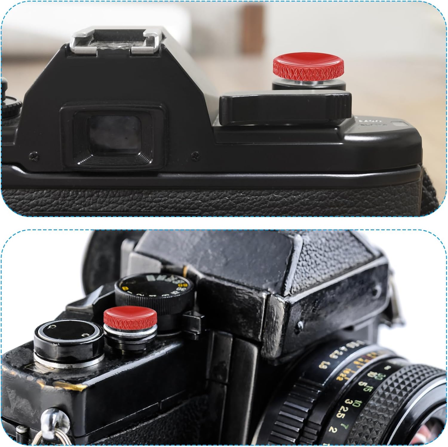 Thumbnail 5 de PATIKIL 5 Pack Soft Shutter Release Button for Cameras (Pure Copper, M3 x 0.5, Matte Black)