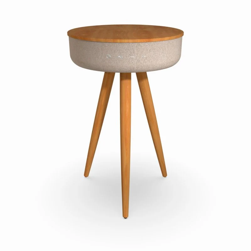 Thumbnail 3 de TD Systems SM30B11WC altavoz de mesa Bluetooth de 30W con batería 2200 mAh y base de carga inalámbrica (madera cerezo)