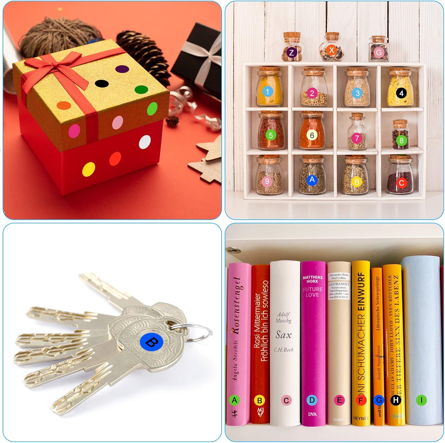 Thumbnail 6 de Vicloon Gommettes 3072 autocollantes 10 mm 🏷️