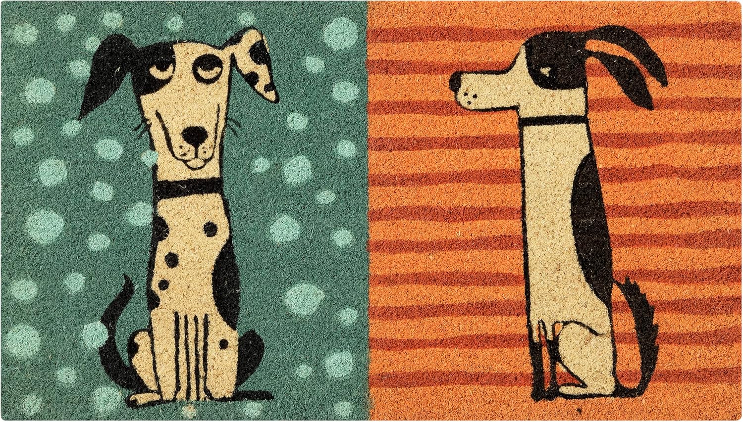 Thumbnail 5 de Baroni Home zerbino da ingresso in cocco dipinto a mano Bassotto a righe, 70x40 cm