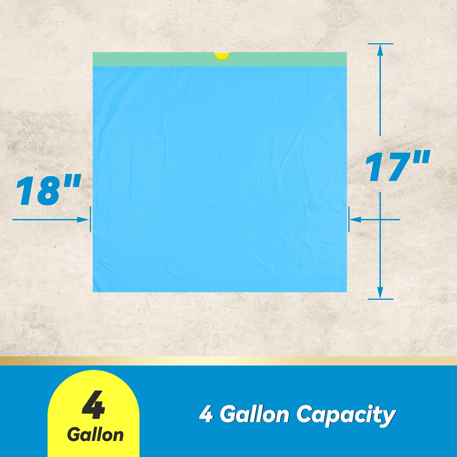 Detalle de Small Drawstring Trash Bags, 4 Gallon