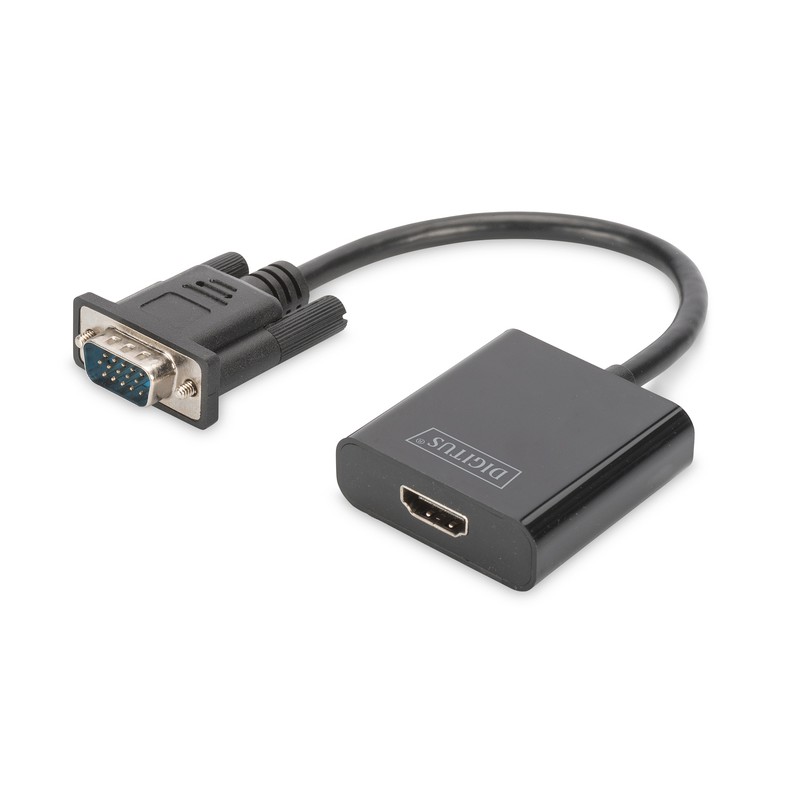 Detalle de Digitus Convertidor VGA-HDMI: conecta tus dispositivos antiguos a pantallas modernas