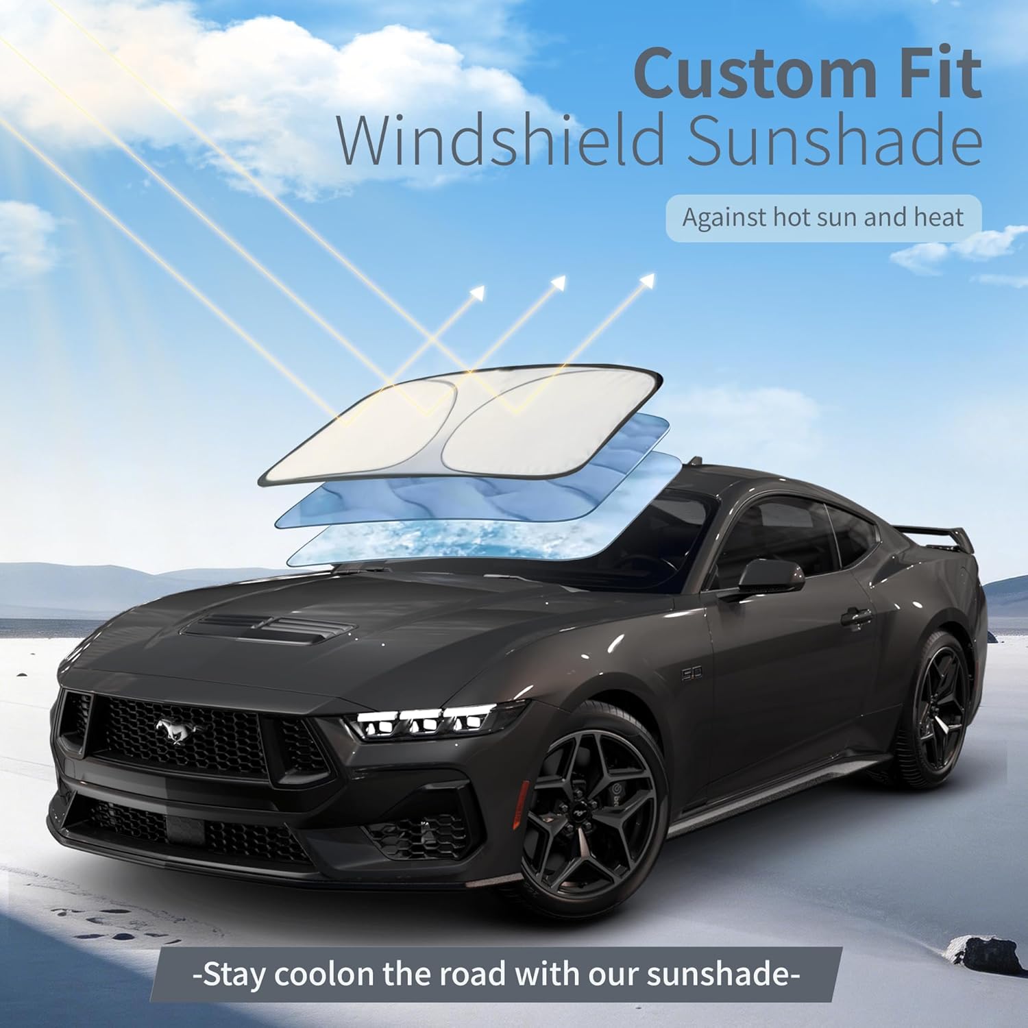 Thumbnail 5 de Tozaroa Waterproof All-Weather Car Cover for Sedan/Coupe (186–193 inch) with Windshield Sun Shade