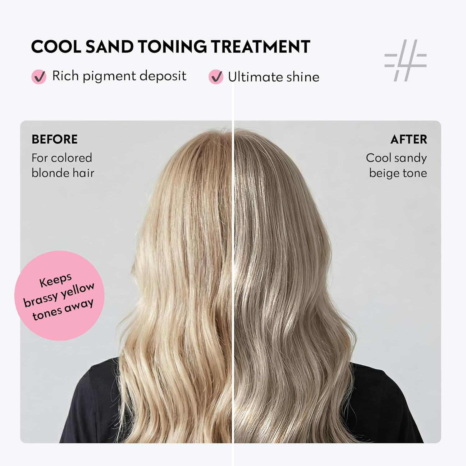 Detalle de FOUR REASONS Color Mask in Cool Sand Blonde (27 Colors) – Hair Gloss & Color Depositing Conditioner (6.76 fl oz)