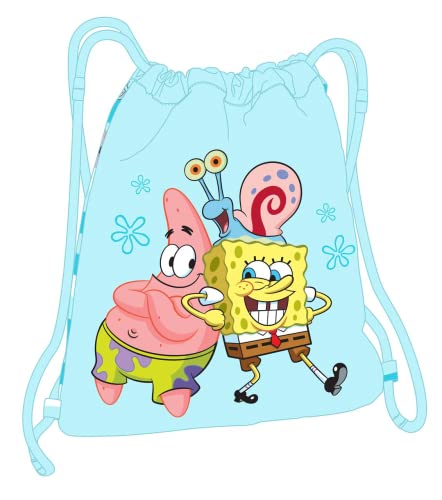 Thumbnail 1 de Safta 612291855 Saco Plano Junior Bob Esponja 26x34 cm