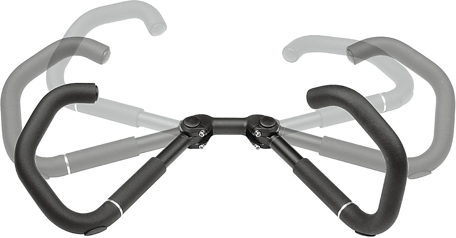 Detalle de ergotec AHS-Premium – regulowana kierownica rowerowa 600 mm, zacisk 25,4 mm