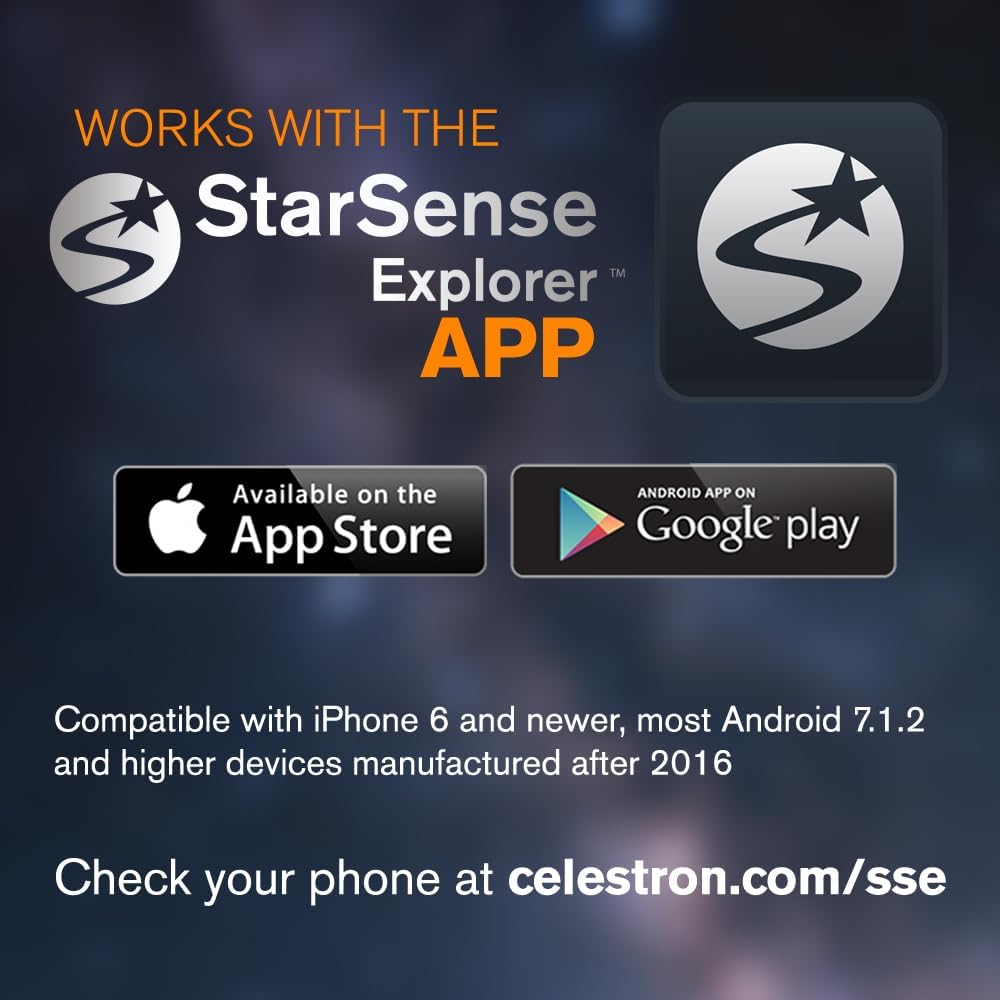 Detalle de Celestron 22461 StarSense Explore DX 130 Newtonian Reflector Telescope (smartphone app-enabled)